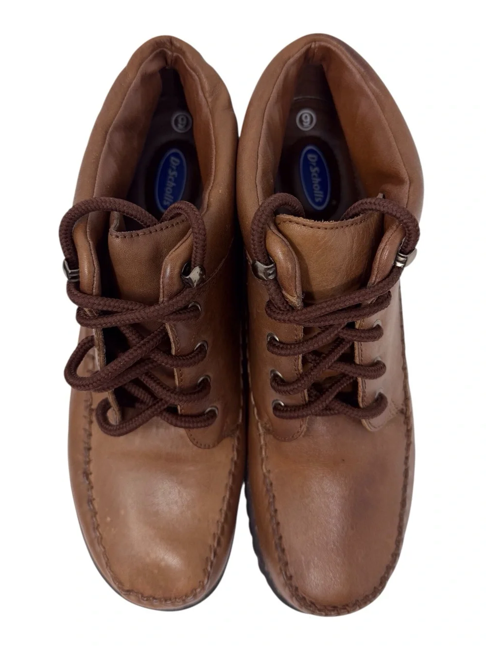 DR. Scholls brown Shelly Leather ankle chukka comfort boot women’s size 9 EUC